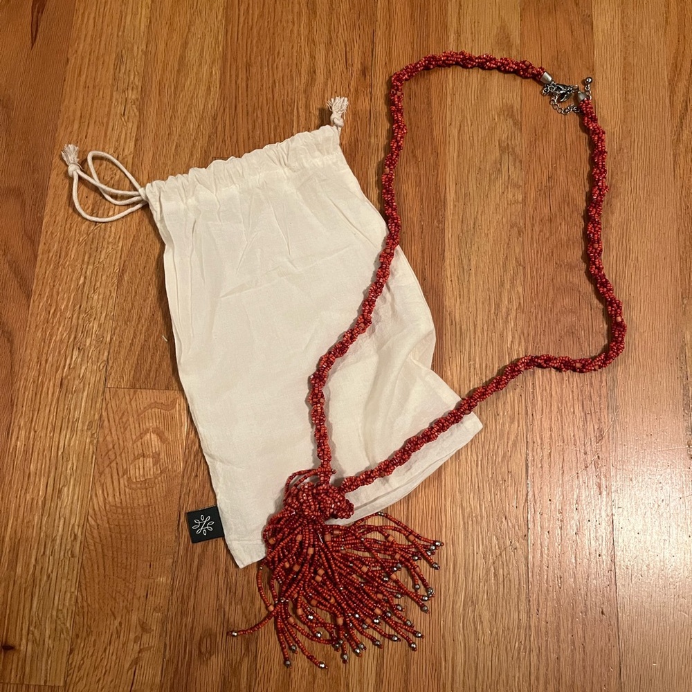 Long beaded chicos necklace